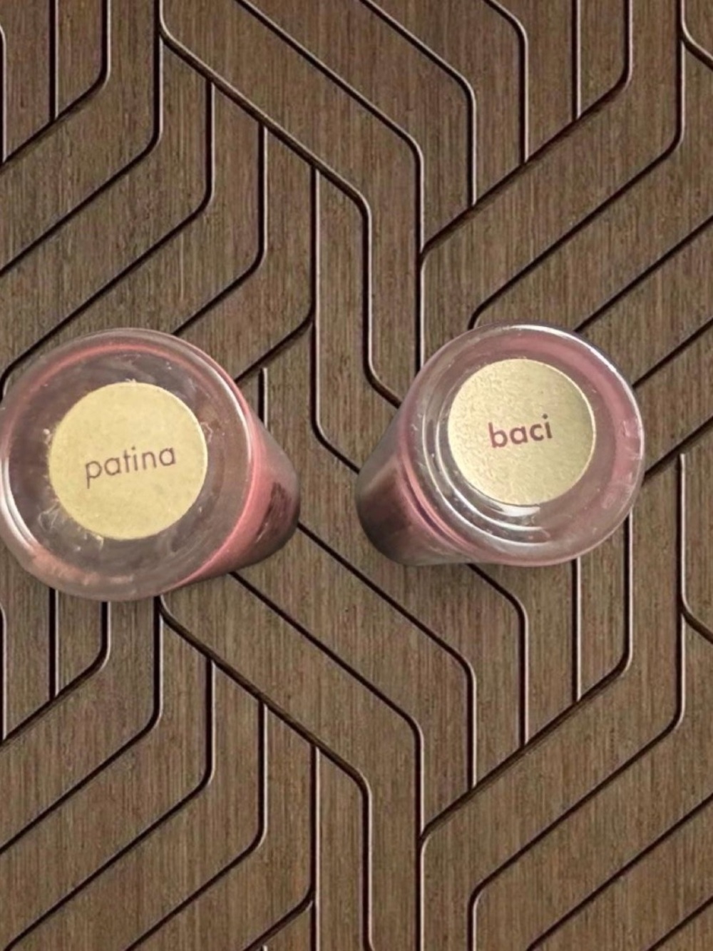 Two Stila Neutral Pink Liquid Lipstick Set in Patina and Baci - Picture 4 of 7
